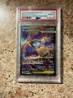 2025 Pokemon Mega Evolutions En Mega Latias Ex Special Illustration Rare PSA 10 - Image 1