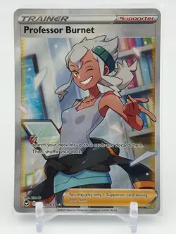 Professor Burnet - TG26/TG30 - Ultra Rare - Silver Tempest - Pokemon - NM/M - Image 1