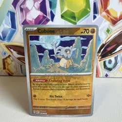 Cubone 104/165 Reverse Holo Common Pokemon Scarlet & Violet 151 English - NM - Image 1