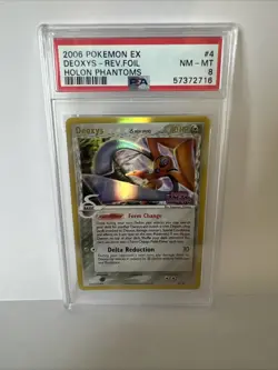 Pokemon 2006 Deoxys Holon Phantoms Rev.Foil 4/110 PSA 8 NM MT - Image 1