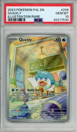 QUAXLY PSA 10 2023 POKEMON PALDEA EVOLVED #206/193 ILLUSTRATION RARE IR 363 - Image 1