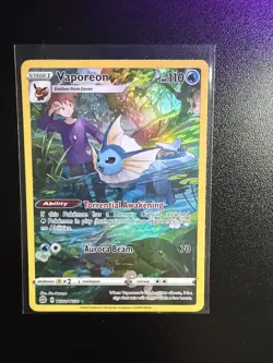 Pokemon TCG Vaporeon TG02/TG30 SWSH Trainer Gallery Brilliant Stars - Image 1