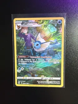 Pokemon TCG Vaporeon TG02/TG30 SWSH Trainer Gallery Brilliant Stars - Image 3