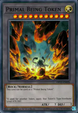 Yugioh Primal Being Token OP12-EN026 Super Rare - Image 1