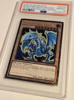 2025 Yu-Gi-Oh! RA04-EN108 QCR Blue Eyes White Dragon PSA 10 QCSR - Image 3