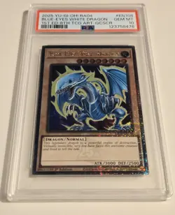 2025 Yu-Gi-Oh! RA04-EN108 QCR Blue Eyes White Dragon PSA 10 QCSR - Image 4