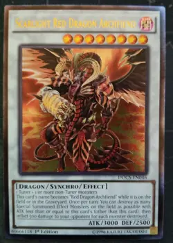 Scarlight Red Dragon Archfiend DOCS-EN046 Ultimate Rare 1st Edition Yugioh NM - Image 1