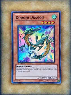 Yugioh Dodger Dragon EXVC-EN082 Super Rare 1st Ed NM - Image 1