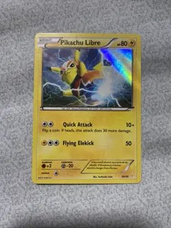 Pikachu Libre 30/30 Holo Trainer Kit 2016 Near Mint Condition Pokemon TCG Card - Image 1
