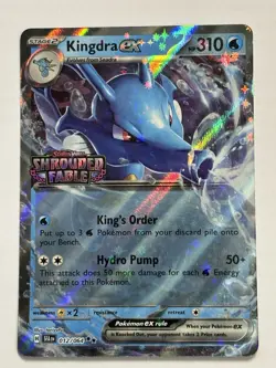 Pokemon TCG Shrouded Fable Kingdra Card 012/064 EX - STAMPED PROMO - Image 1