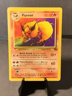 Pokemon TCG Flareon #19/64 Jungle Non Holo 1999 WOTC VTG Rare Card 1999 - Image 1