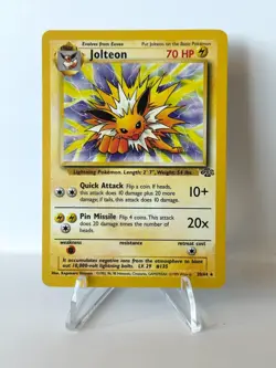 Jolteon 20/64 Pokemon Card TCG Jungle Unlimited Non Holo Rare MP - Image 1