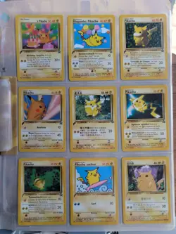 Pikachu World Collection 2000 Pokemon Original Packaging opened 9 Card Promo Set - Image 3