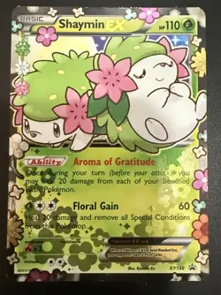 Pokemon TCG Shaymin EX Black Star Promo Card XY148 - Image 2