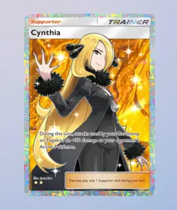 (Mobile) Pokemon TCG Pocket - TRADE Cynthia TRAINER 2 Star Card (READ DESC) - Image 1