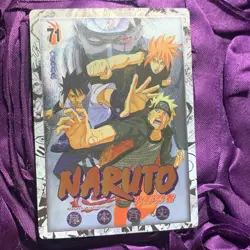Sakura + Sasuke + NARUTO Silver Anime GODDESS WAIFU Girl ACG Holo Card 71 - Image 1
