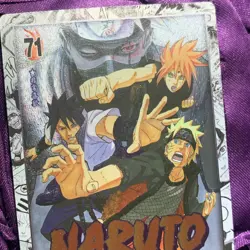 Sakura + Sasuke + NARUTO Silver Anime GODDESS WAIFU Girl ACG Holo Card 71 - Image 2