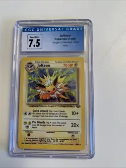 Pokemon Card Jolteon Jungle Unlimited Holo 4/64 CGC 7.5 - Image 1