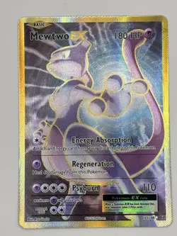 Pokemon Mewtwo EX Full Art Holo Ultra Rare Card 103/108 XY Evolutions 103/108 LP - Image 1