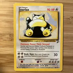 Pokemon Card Snorlax 30/130 Base Set 2 Non-Holo Rare LP/MP - Image 1