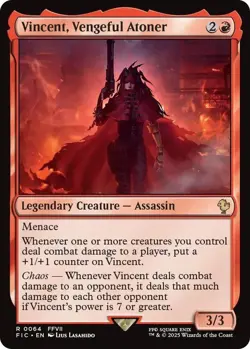 Vincent, Vengeful Atoner - Commander: FINAL FANTASY (FIC) 64 NM MTG Magic - Image 1