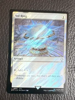 Mtg FIC Final Fantasy - Sol Ring 358 -NM SURGE FOIL - Image 1