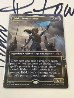 Eshki, Temur's Roar (Borderless) Commander: Tarkir: Dragonstorm, Pack Fresh! - Image 1