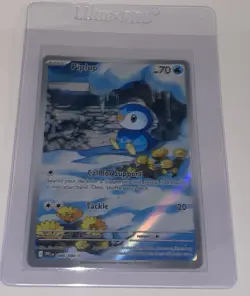 Piplup 98 Phantasmal Flames Illustration Rare Pokemon TCG NM - Image 1