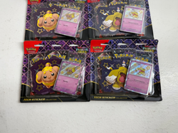 LOT OF 4 Pokemon Paldean Fates Tech Sticker Collection 3 Pack blister NEW SEALED - Image 3