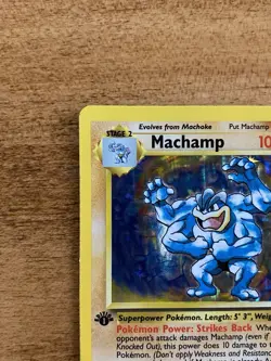 Pokemon TCG - 1st Edition Machamp 8/102 - Base Set Deck Exclusives Holo Rare LP - Image 4