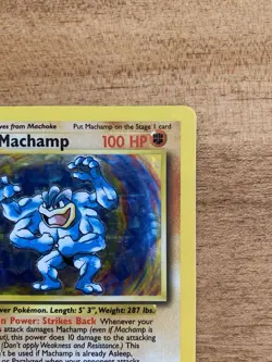 Pokemon TCG - 1st Edition Machamp 8/102 - Base Set Deck Exclusives Holo Rare LP - Image 5