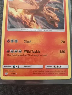 Pokemon TCG - Charizard Holo 5/18 - Detective Pikachu - Mint - Image 3