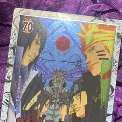 SASUKE Uchiha VS NARUTO Silver Anime GODDESS WAIFU Girl ACG Holo Card 70 - Image 5