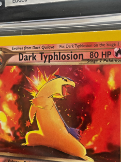 Pokemon Dark Typhlosion Neo Destiny 2002 Holo Rare 10/105 BGS 8.5 Swirl - Image 3