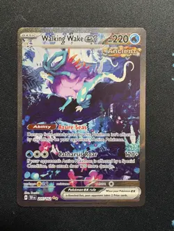 Pokemon TCG Walking Wake EX Scarlet Violet Temporal Forces 205/162 SIR - Image 1