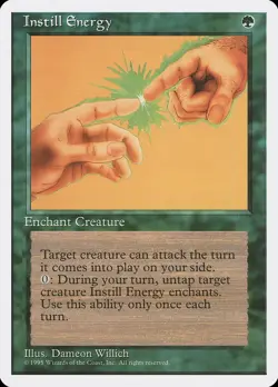 Instill Energy 4th Edition NM Green Uncommon MAGIC THE GATHERING CARD ABUGames - Image 1