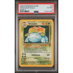 2000 POKEMON BASE SET 2 #18 Venusaur-HOLO PSA 6 - Image 1