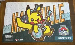 Pikachu World Championship Nashville Competitor 2018 Pokemon Playmat Official - Image 1