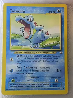 Totodile (81), Pokemon Common Neo Genesis 081/111 MP - Image 1