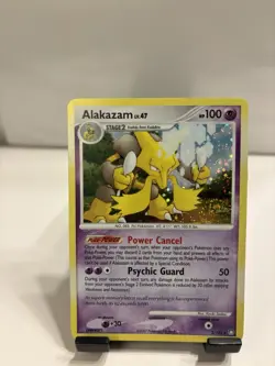 Pokemon TCG Alakazam Holo Rare 2/132 Diamond & Pearl LP Swirl Holo - Image 1