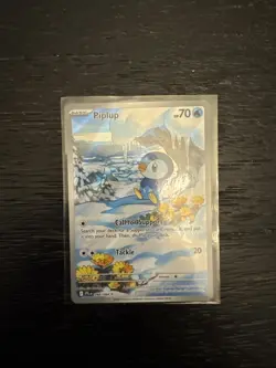 Piplup 098/094 Pokemon Tcg Phantasmal Flames Illustration Rare Prerelease - Image 2