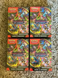 Set of 4 Phantasmal Flames Booster Bundle Factory Sealed - Image 1