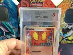 Pokemon Karte Card Schneckmag Limagma Ex Deoxys Reverse Holo Stamp PGS/PSA 8 NM+ - Image 2