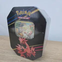 Pokemon TCG Crown Zenith Galarian Zapdos Tin Sealed - Image 1