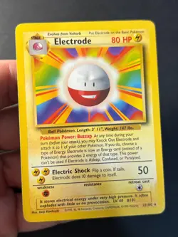 Electrode 21/102 Base Set WOTC Unlimited Rare - Pokemon Card B LP - Image 3