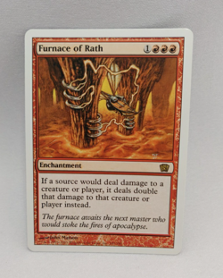 Furnace of Rath MTG Magic the Gathering card 2003 8th Edition Rare LP - Image 1