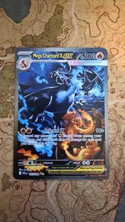 Mega Charizard X ex 125/094 SIR Phantasmal Flames Pokemon Card NM - Image 1