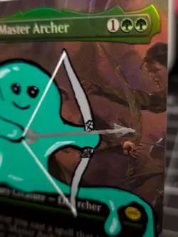 Legolas, Master Archer - FOIL MTG *Altered Hand Painted * Silly art OOZE - Image 3