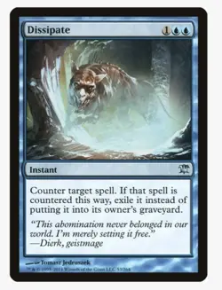 Dissipate | Innistrad ISD | EDH Staple | MTG Counterspell Exile | Pauper Control - Image 1