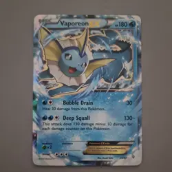 Vaporeon EX Holo 24/83 XY Generations 2016 TCG Pokemon Card LP/EX - Image 1